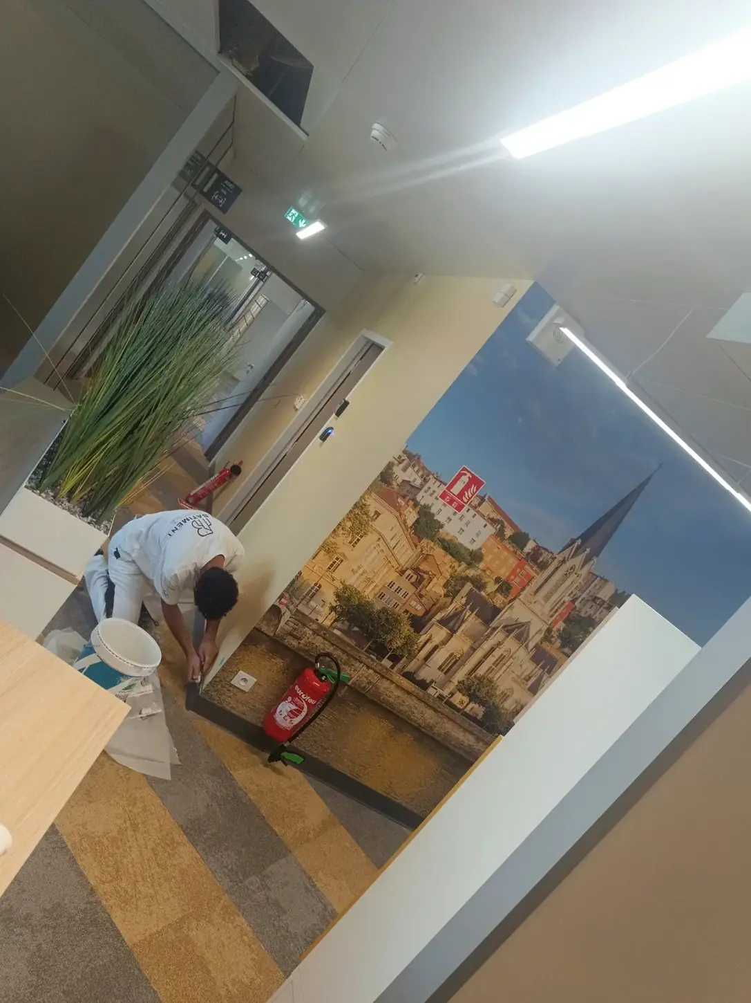 Photographie authentique BN BÂTIMENT : Préparations et reprises localisées